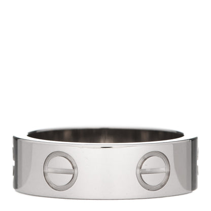 Cartier 18K White Gold 5.5mm LOVE Ring 50 5.25 3 of 5