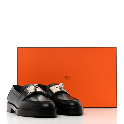 Hermes Calfskin Womens Hot Loafer 35.5 Black 9 of 9