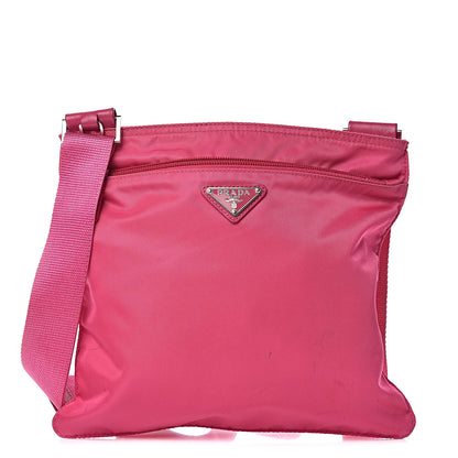 Prada Nylon Vela Flat Messenger Bag Fuxia 1 of 16