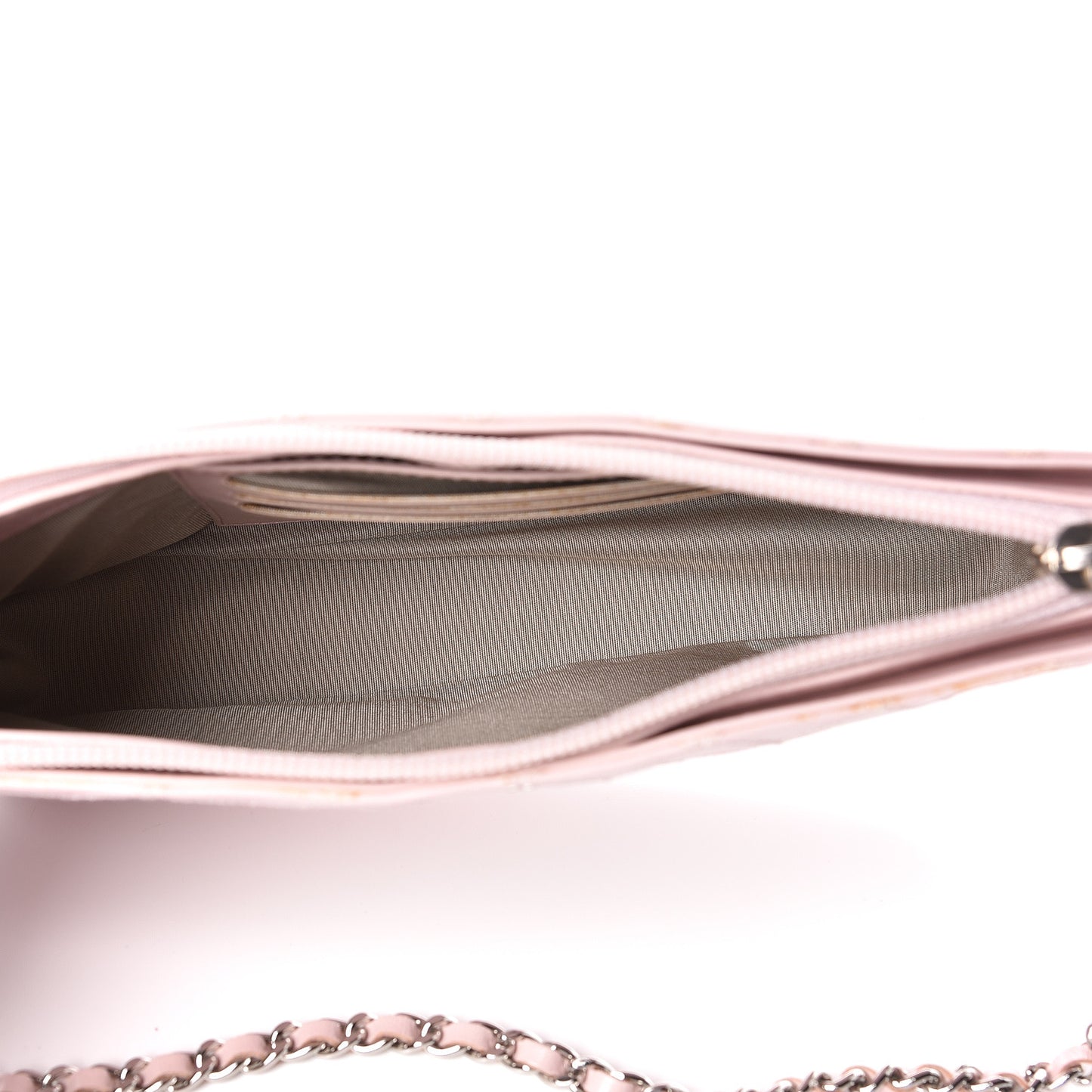 Lambskin Diamond Stitched Shoulder Bag Light Pink