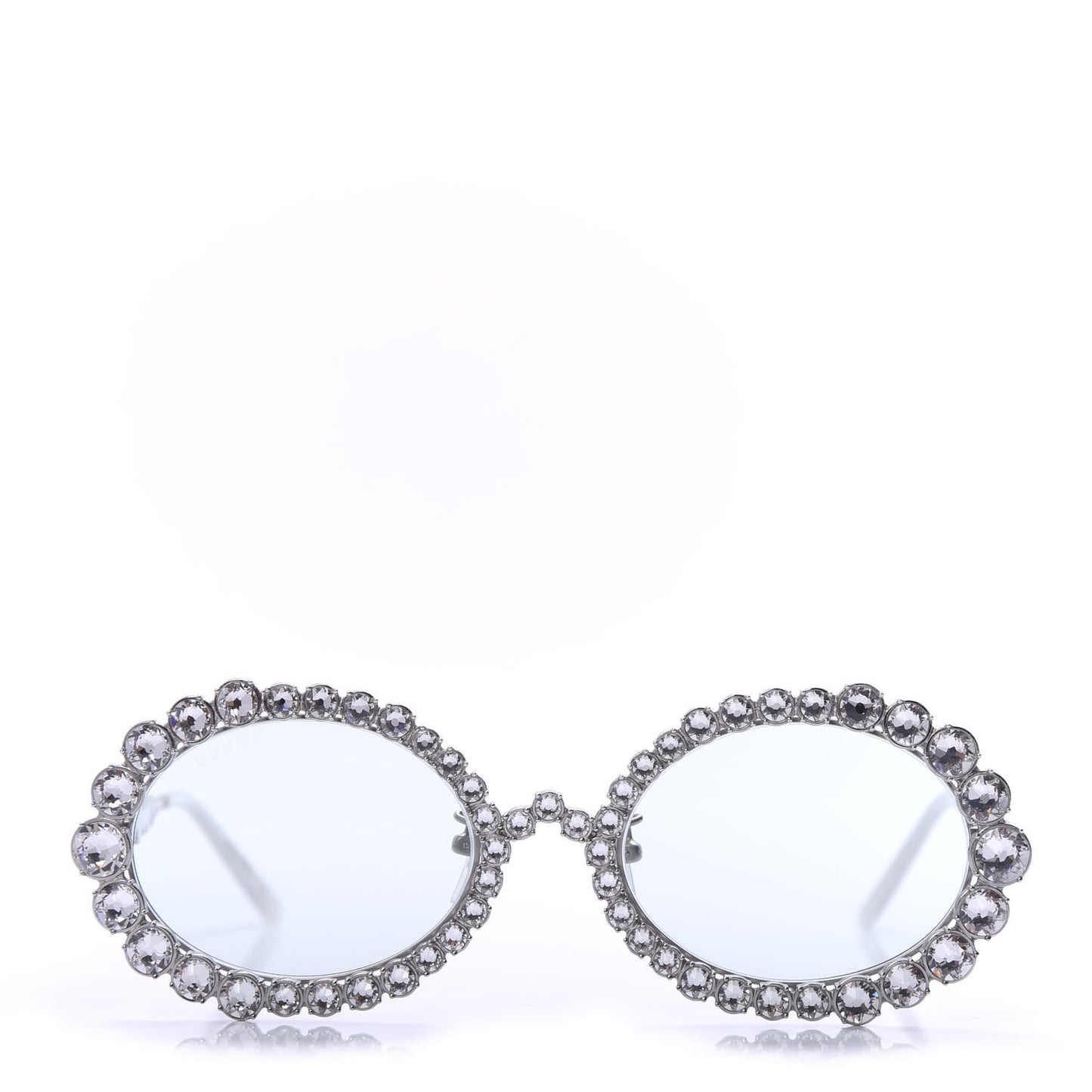 Crystal Oval Sunglasses GG0620S Silver