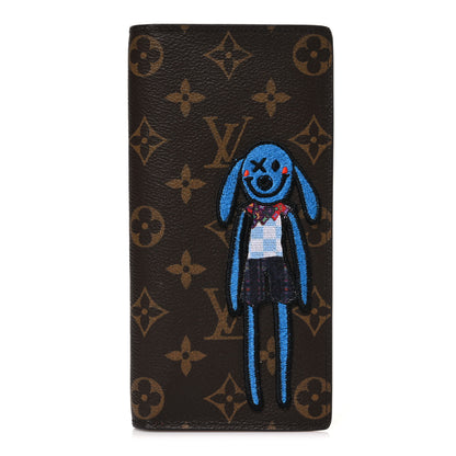 Louis Vuitton Monogram Embroidered Cartoon LV Friends Brazza Wallet 1 of 8