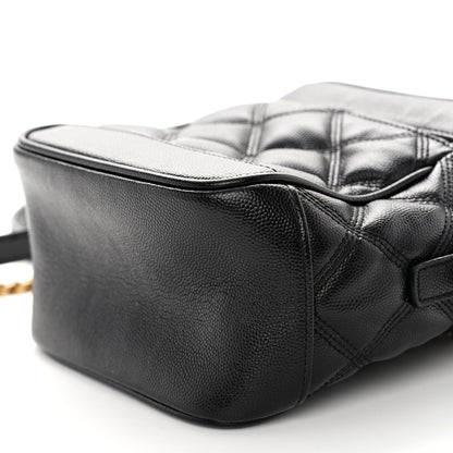 Saint Laurent Grain de Poudre Quilted 80's Vanity Bag Black 9 of 9