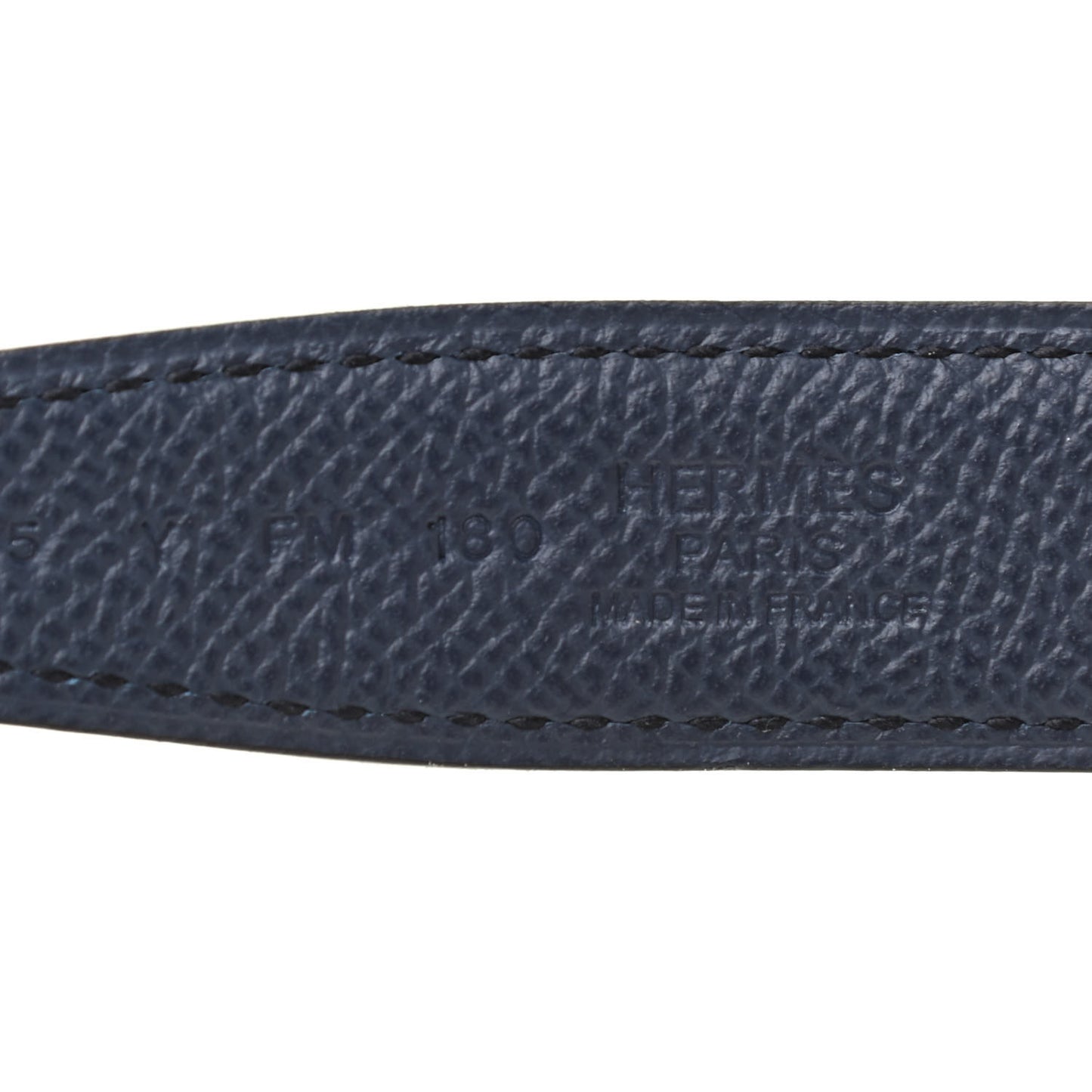 Swift Epsom 24mm Mini Constance Guilloche H Belt 85 Bleu Frida Bleu Indigo