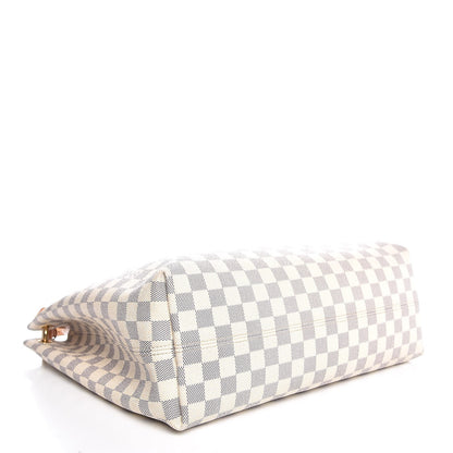 Louis Vuitton Damier Azur Graceful MM Rose Ballerine 4 of 7