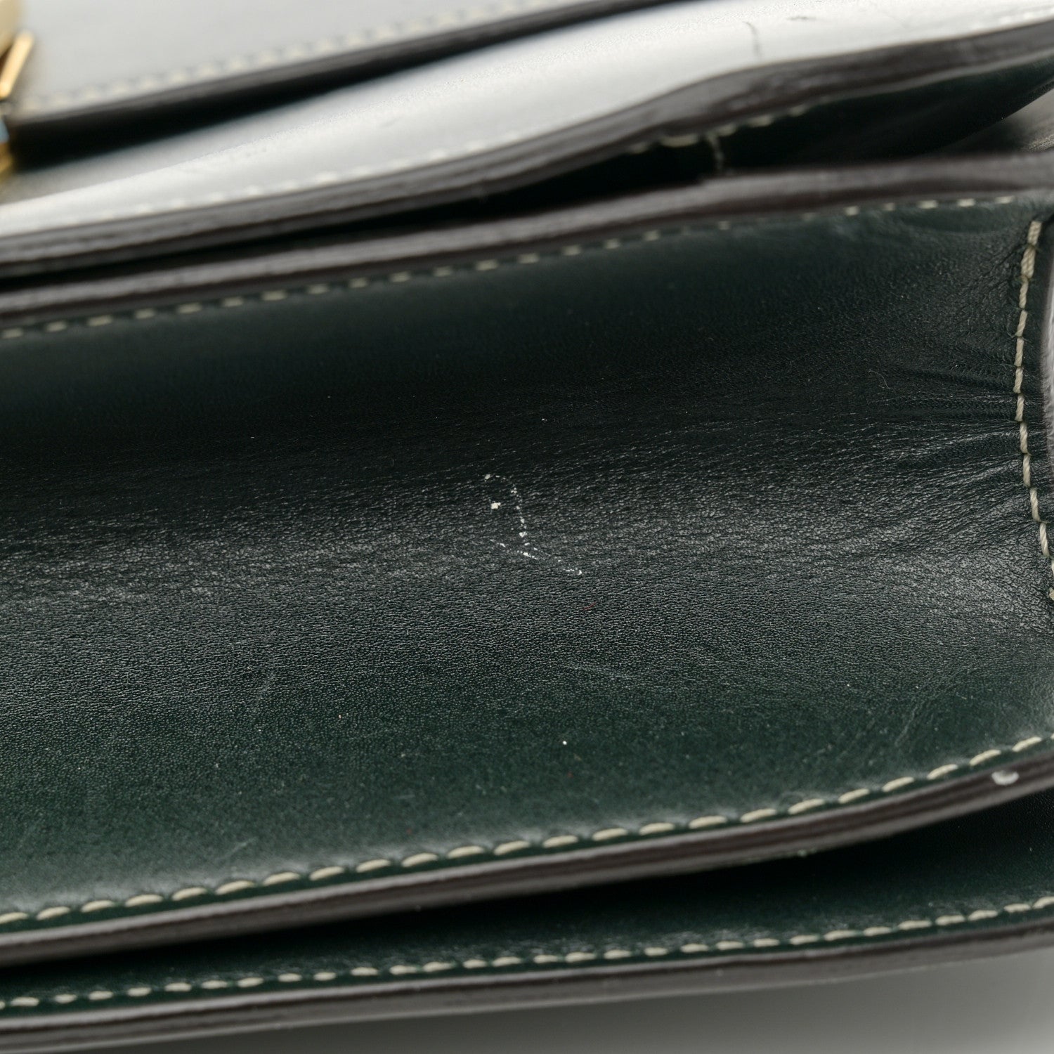 Celine Box Calfskin Medium Classic Box Flap Bag Classic Green 12 of 21