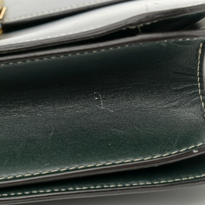Celine Box Calfskin Medium Classic Box Flap Bag Classic Green 12 of 21