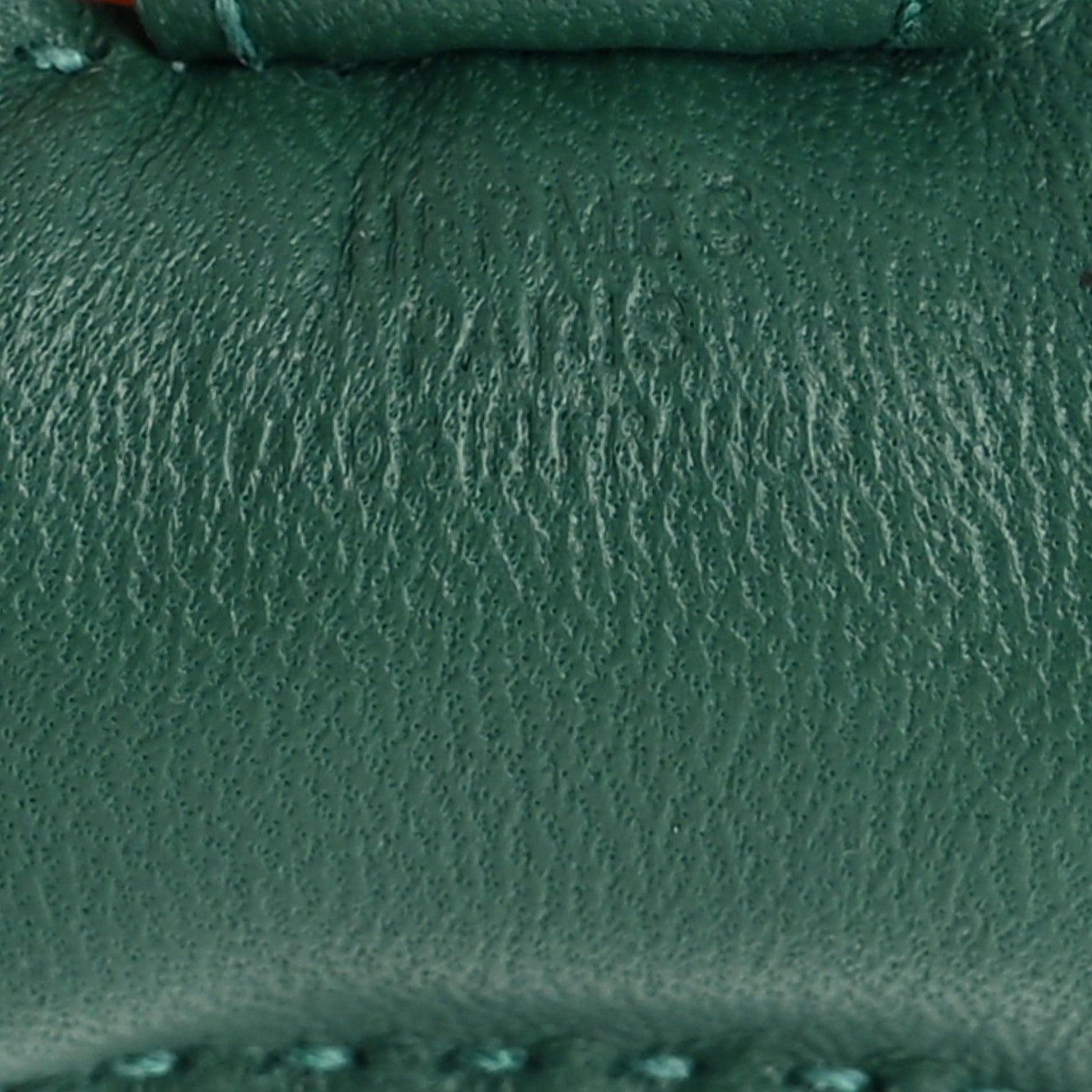 Hermes Milo Lambskin Grigri Rodeo Horse Bag Charm PM Vert Moyen 3 of 6