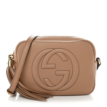 Gucci Pebbled Calfskin Small Soho Disco Bag Camelia 1 of 12
