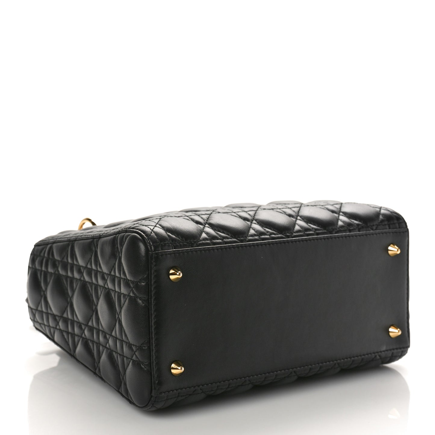 Lambskin Cannage Medium Lady Dior Black
