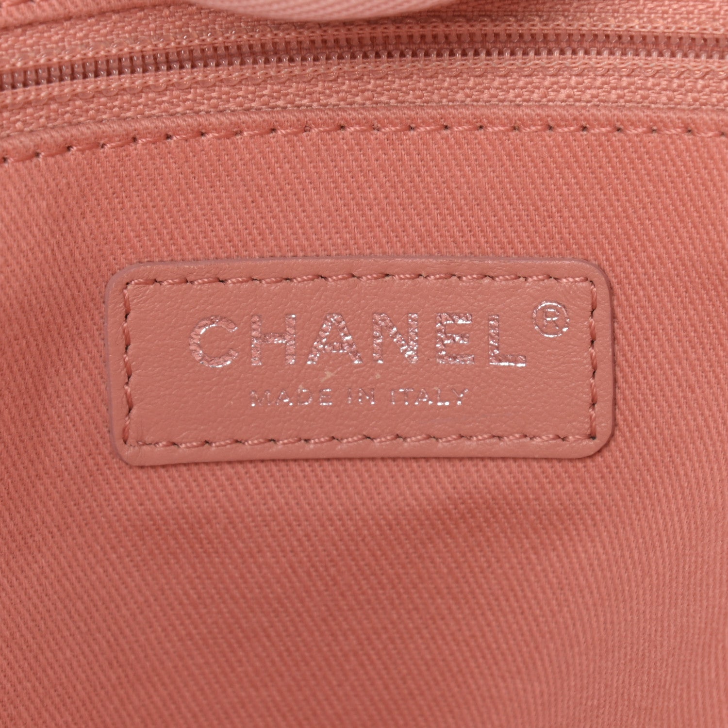 Chanel Straw Lurex Medium Deauville Tote Pink 5 of 10