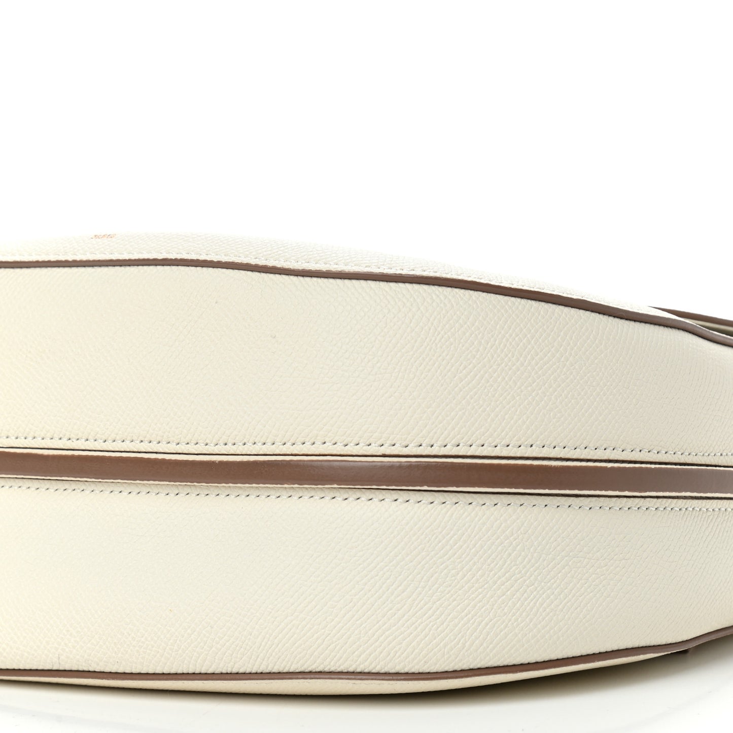 Grained Calfskin Small Trotteur White