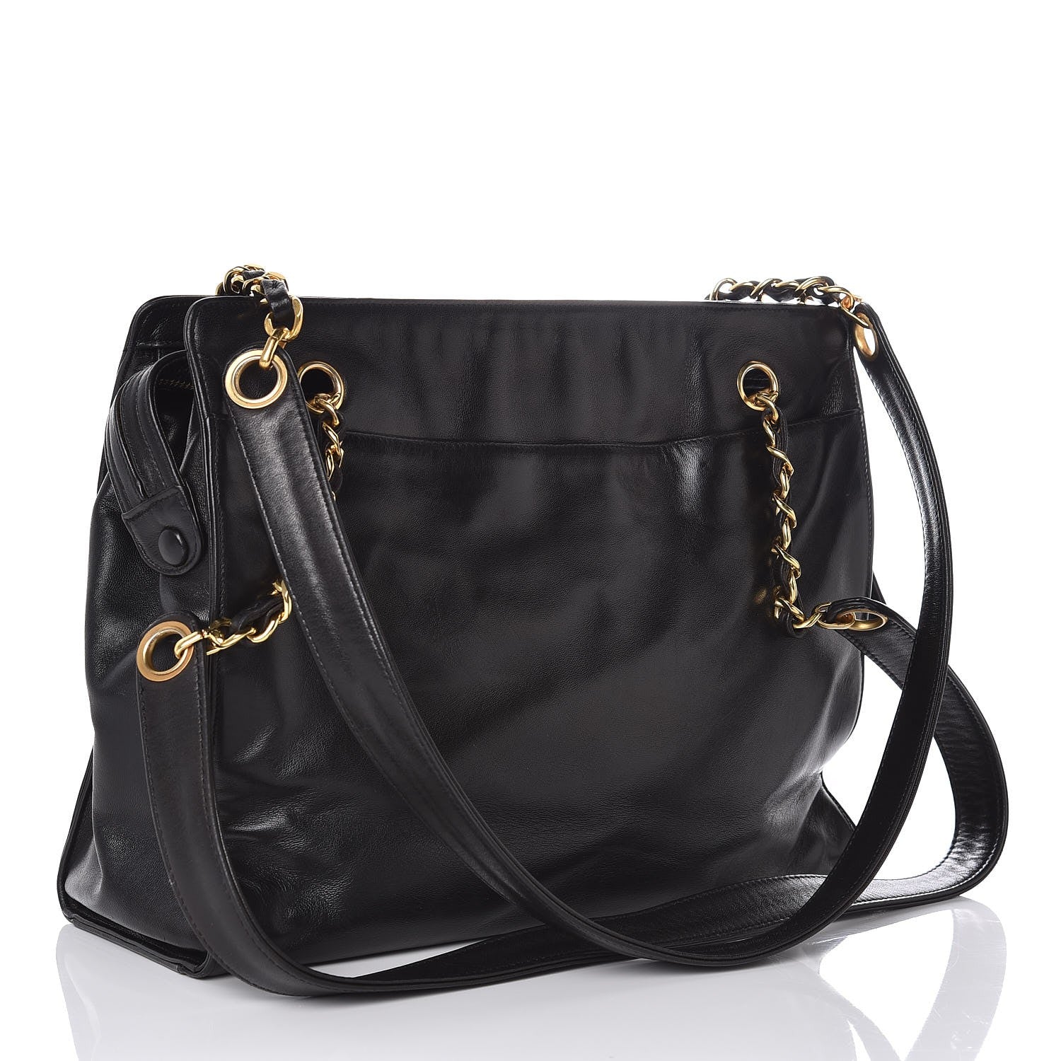 Chanel Lambskin CC Shoulder Bag Black 3 of 7
