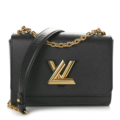 Louis Vuitton Epi Twist Shoulder Bag MM Black 1 of 9