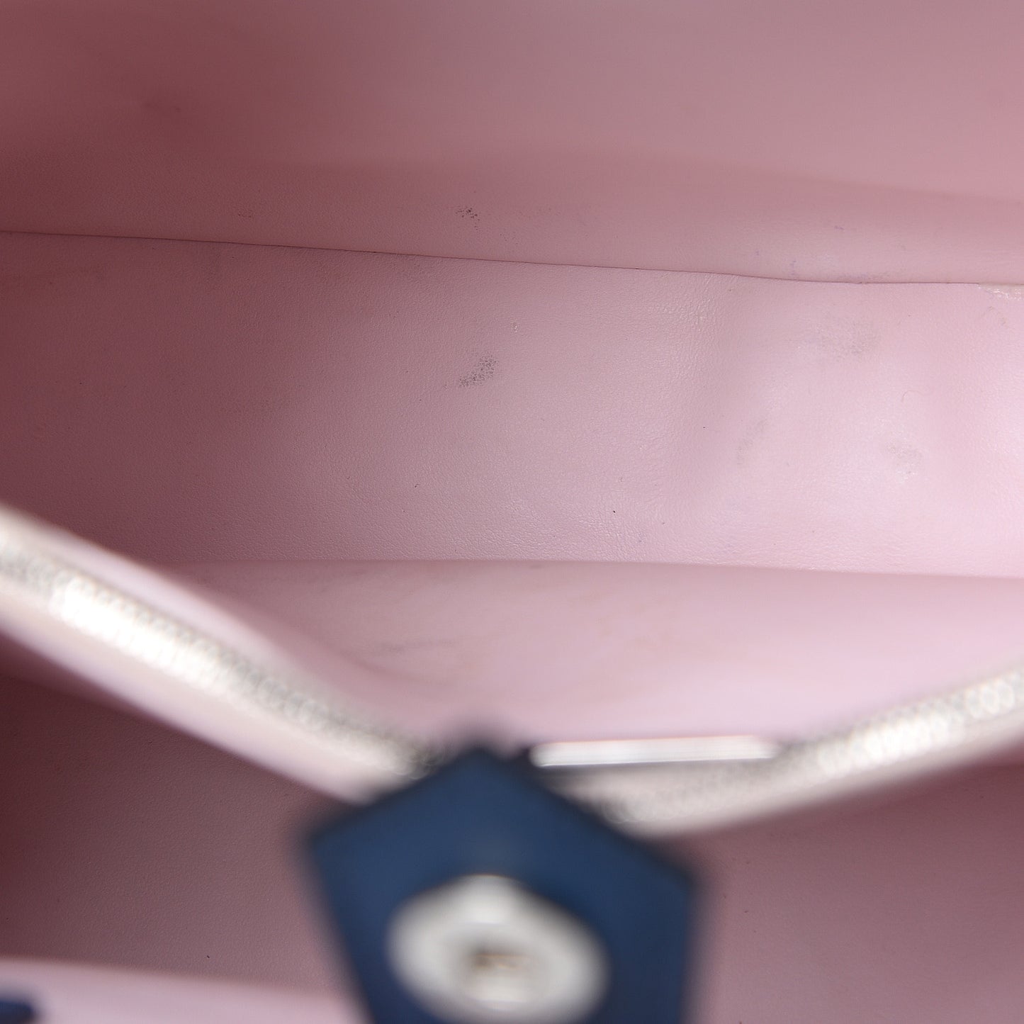 Vitello Dolce Century Petite 2Jours Tote Blue Rosa Doll
