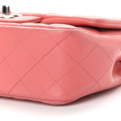 Chanel Lambskin Quilted Mini Rectangular Flap Pink 9 of 10