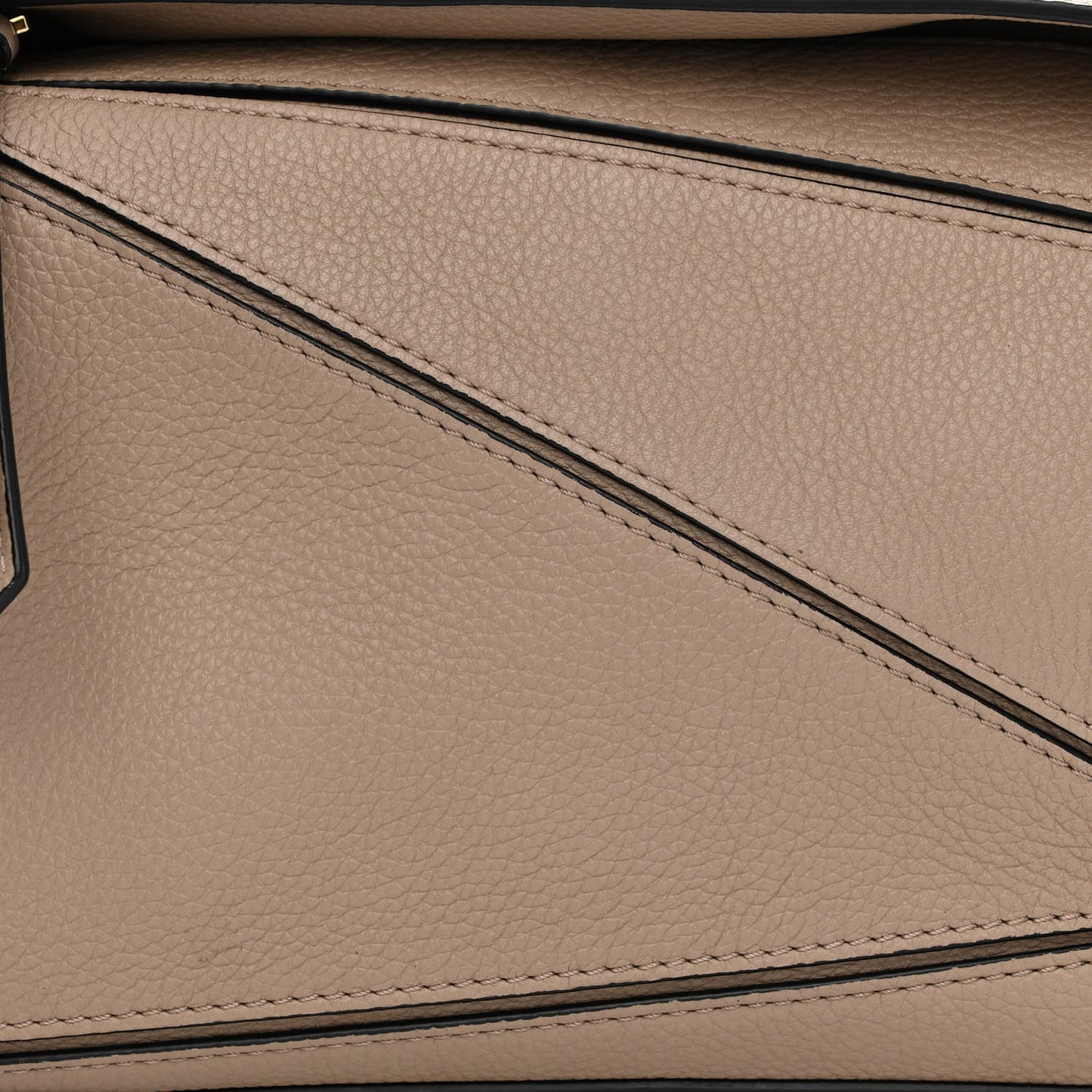 Grained Calfskin Puzzle Bag Mink