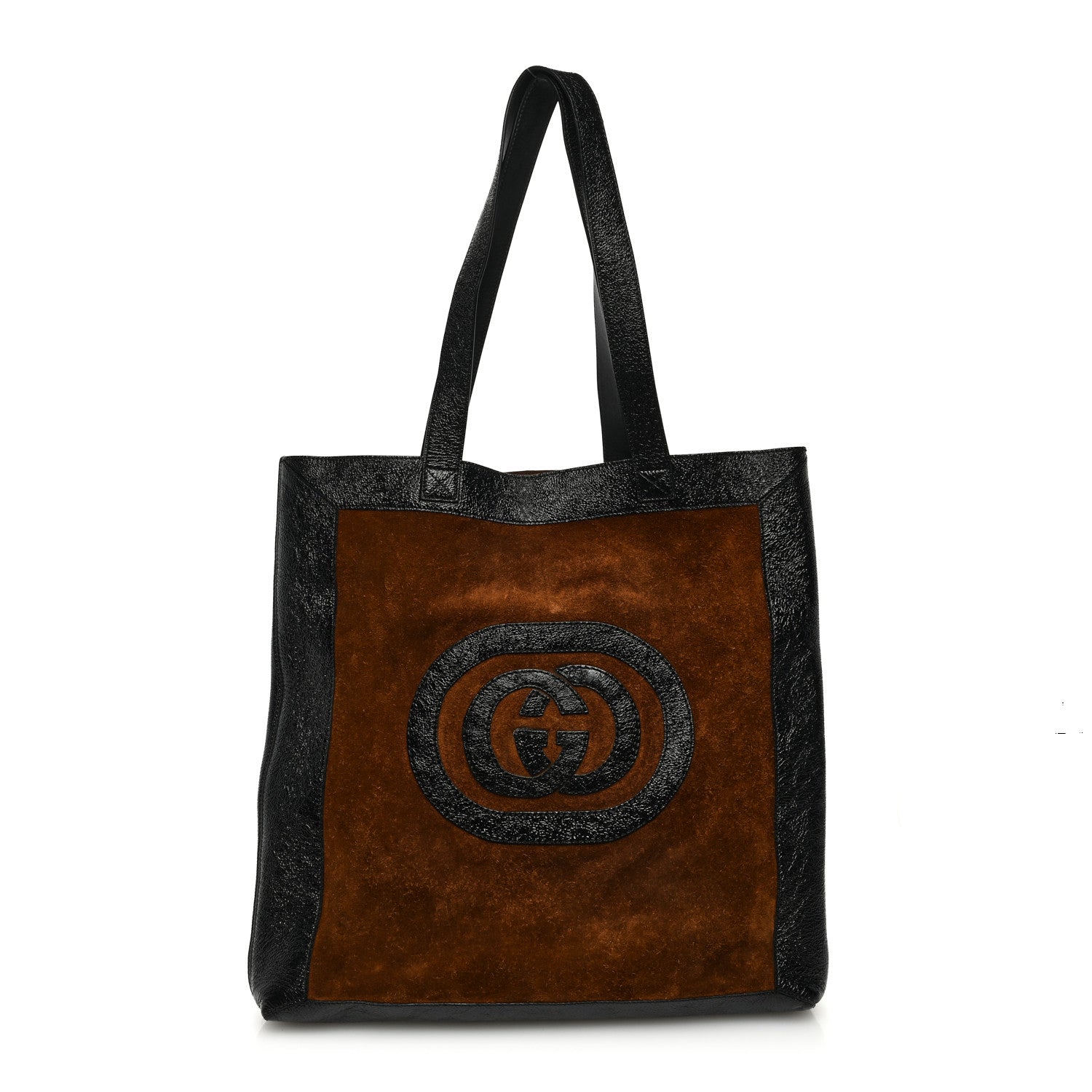 Gucci Suede Large Ophidia Vertical Shopping Tote Chestnut 1 of 11