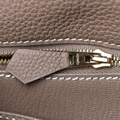 Hermes Togo Kelly Retourne 28 Etoupe 20 of 38