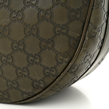 Gucci Guccissima Medium GG Twins Hobo Olive Green 16 of 18