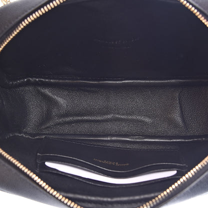Saint Laurent Grain De Poudre Matelasse Monogram Mini Lou Camera Bag Black 5 of 10