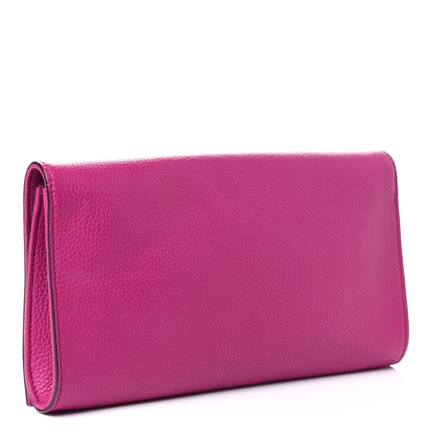 Gucci Pebbled Calfskin Medium Soho Clutch Bright Bouganville 2 of 4