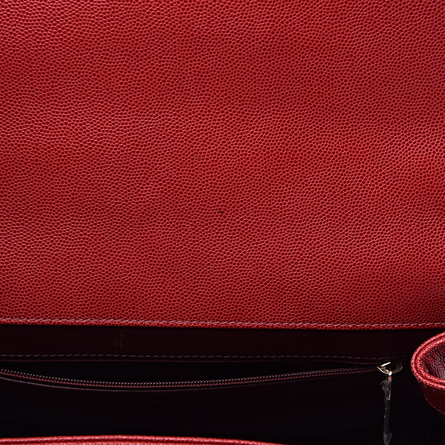 Caviar Quilted Large Business Affinity Flap Red