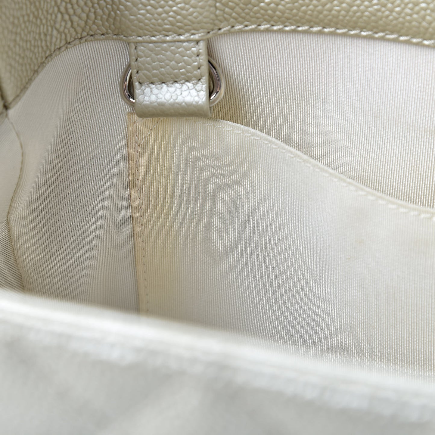 Metallic Caviar Grand Shopping Tote GST Light Gold