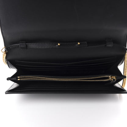 Saint Laurent Calfskin Classic Y Ligne Chain Wallet Black 5 of 11