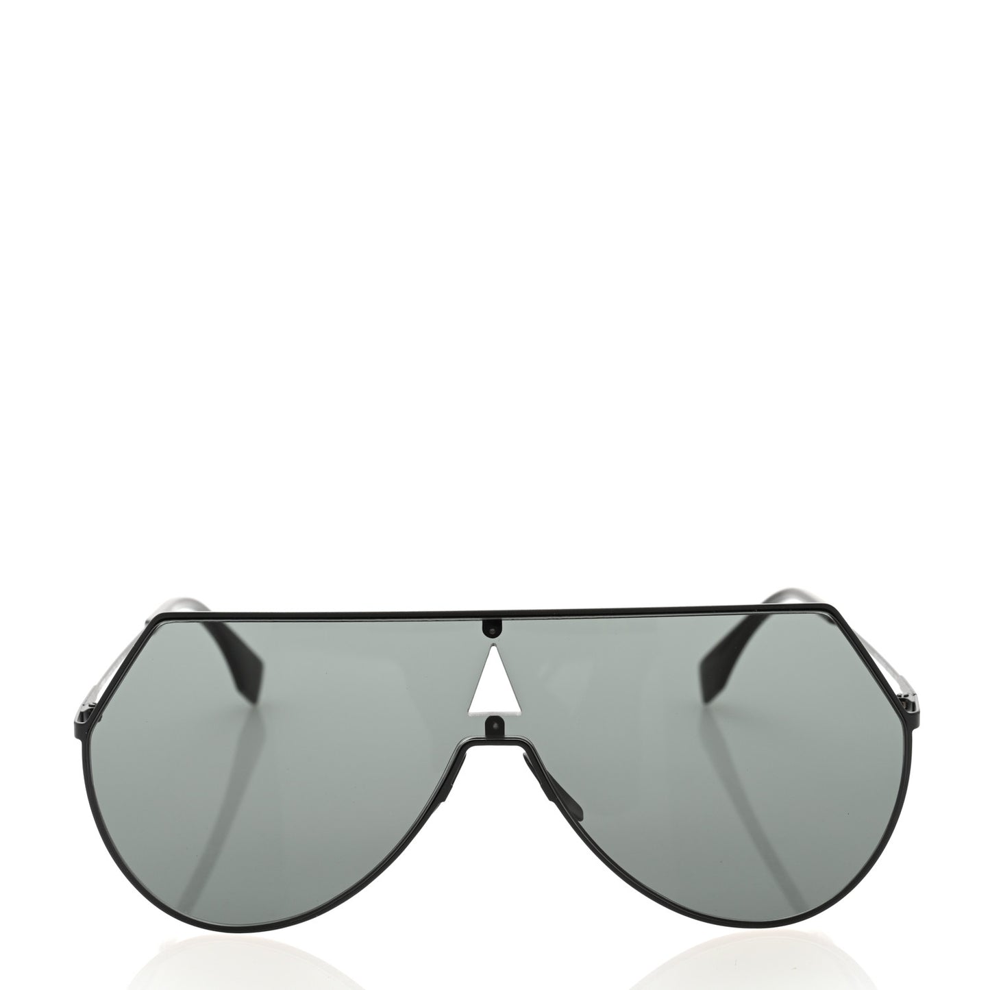 Metal Mirrored Eyeline Sunglasses FF 0193/S Black