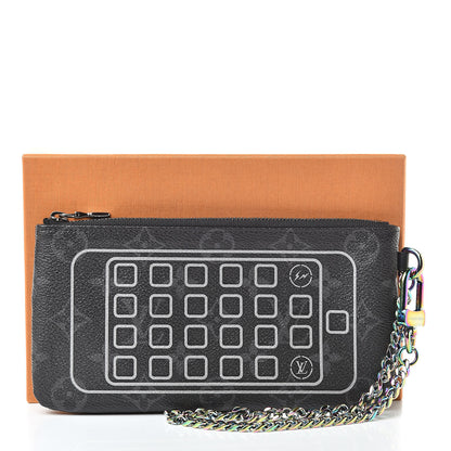 Louis Vuitton Monogram Eclipse Flash Fragment IPhone Pouch 8 of 8