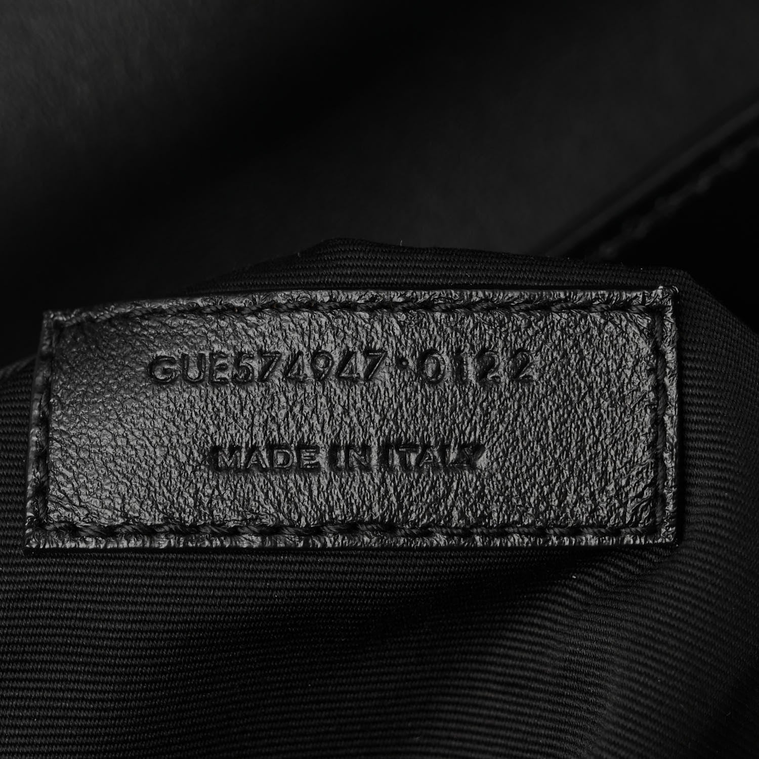 Saint Laurent Calfskin Y Quilted Monogram Large Loulou Chain Satchel Black 6 of 9