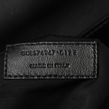 Saint Laurent Calfskin Y Quilted Monogram Large Loulou Chain Satchel Black 6 of 9