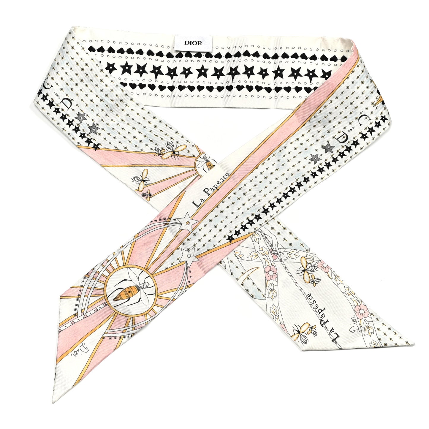 Silk High Priestess Tarot Mitzah Scarf Off White