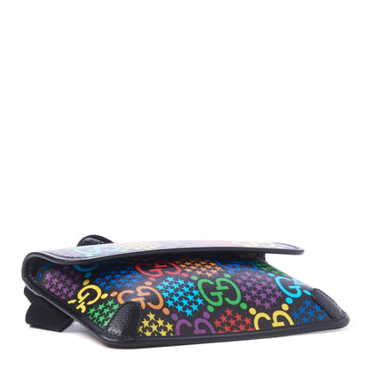 Gucci GG Supreme Monogram Psychedelic Slim Belt Bag Black 4 of 10
