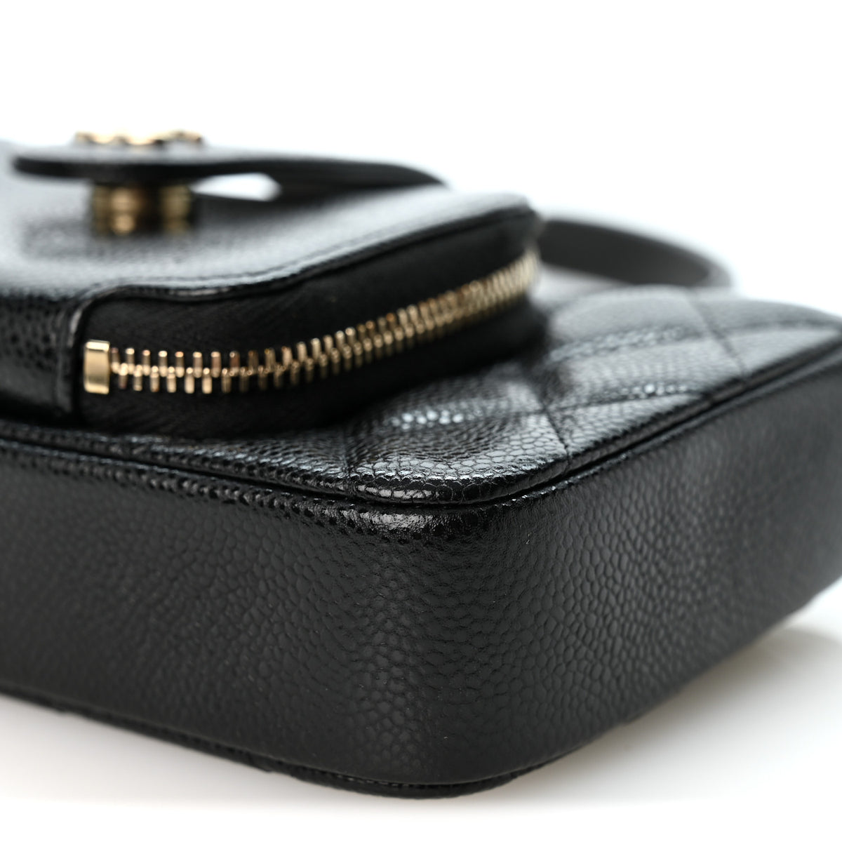Chanel Caviar Quilted Business Affinity Phone Holder With Chain Black 11 of 11