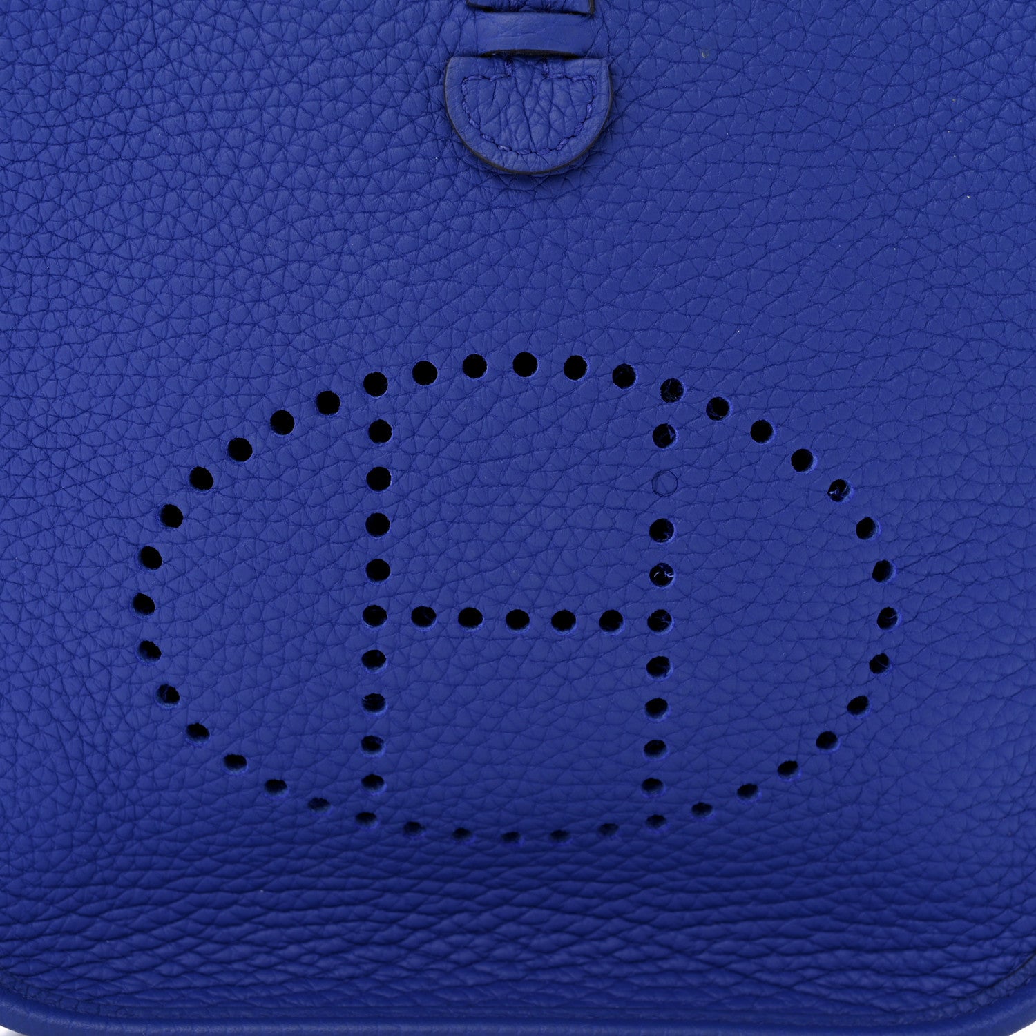 Hermes Taurillon Clemence Maxi Quadrille Evelyne TPM Royal Bleu Bleu Bill Biscuit Rouge H 8 of 11