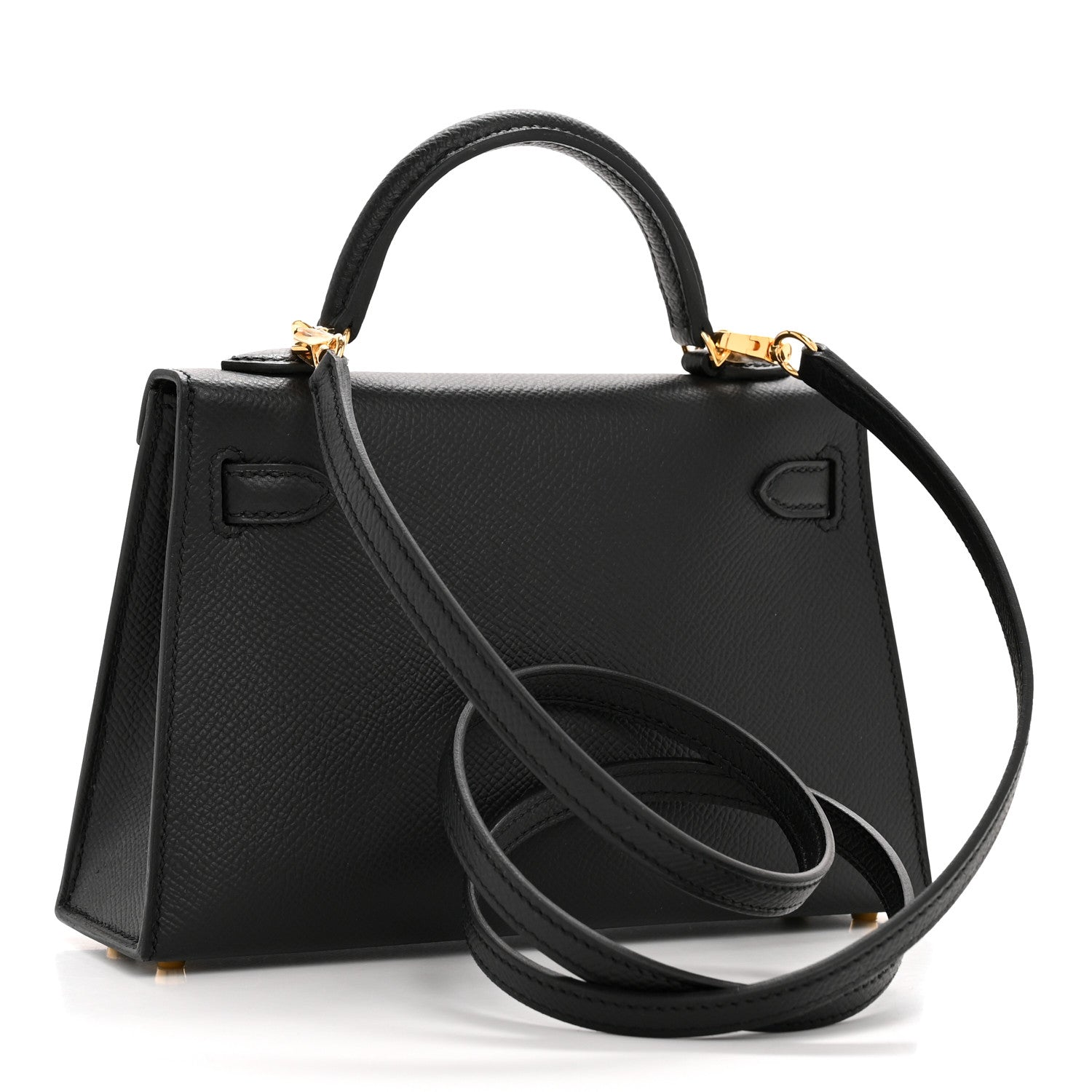 Hermes Epsom Mini Kelly Sellier 20 Black 3 of 11