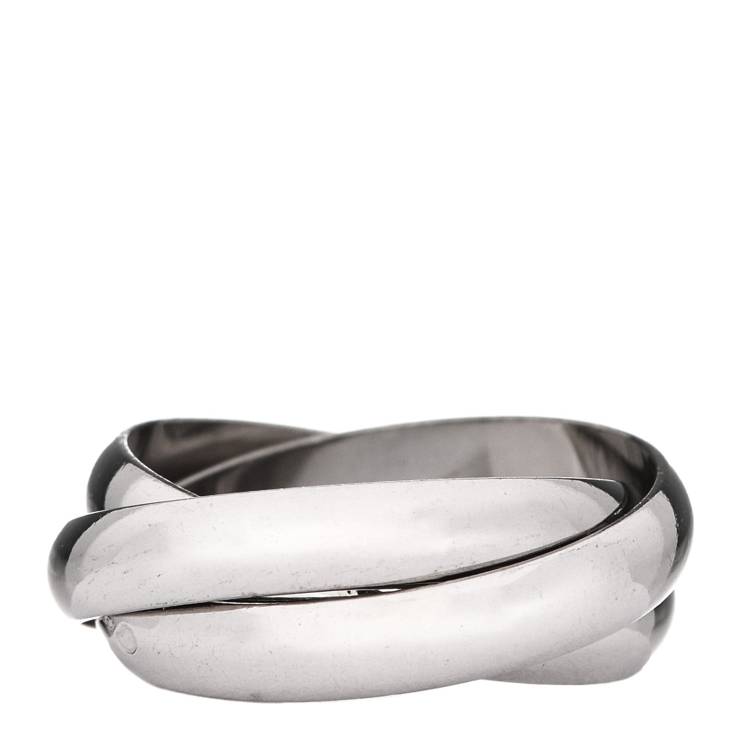 Cartier 18K White Gold Classic Trinity Ring 52 6 1 of 7