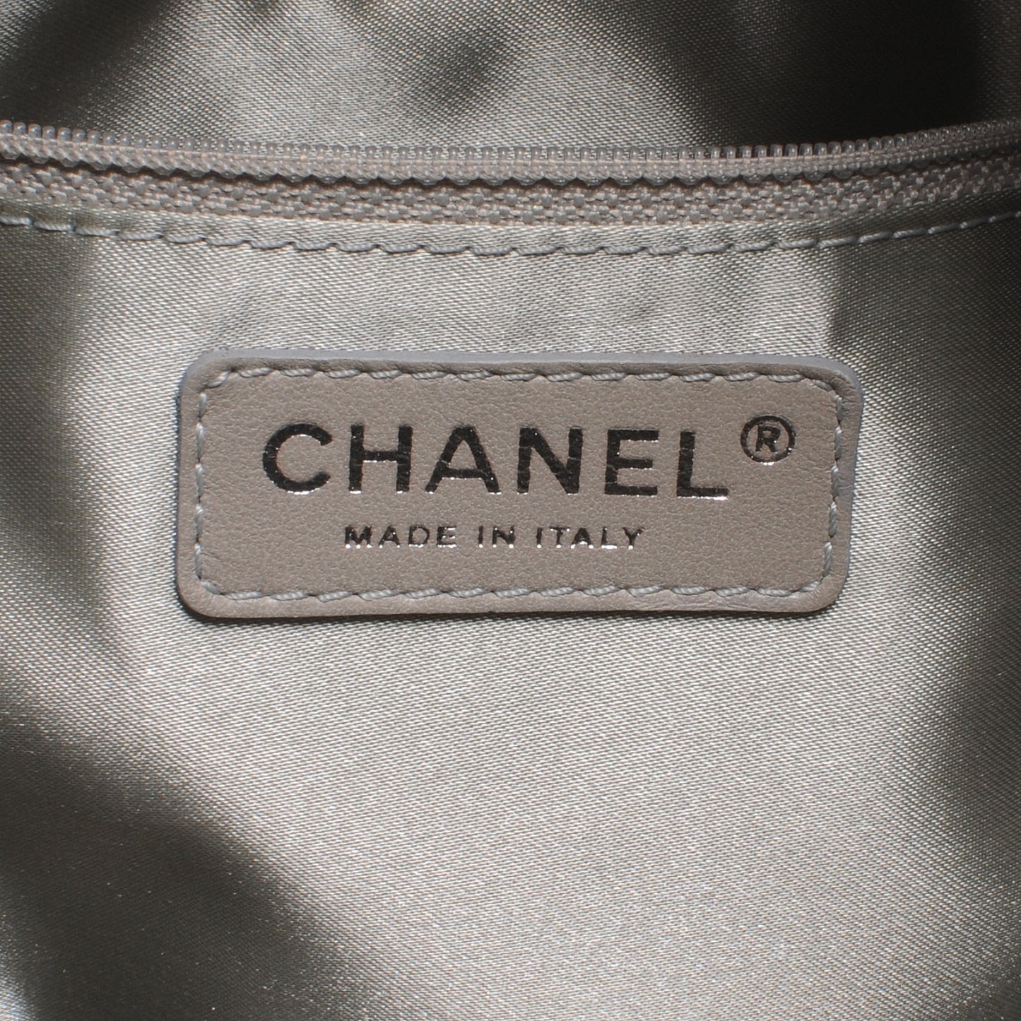 Calfskin Coco Cabas Pewter