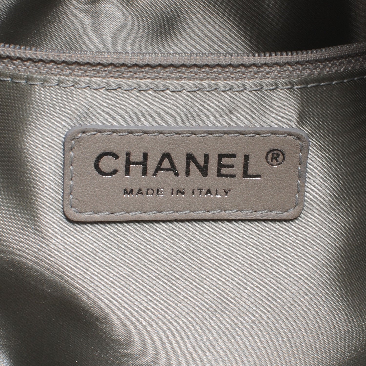 Chanel Calfskin Coco Cabas Pewter 8 of 9