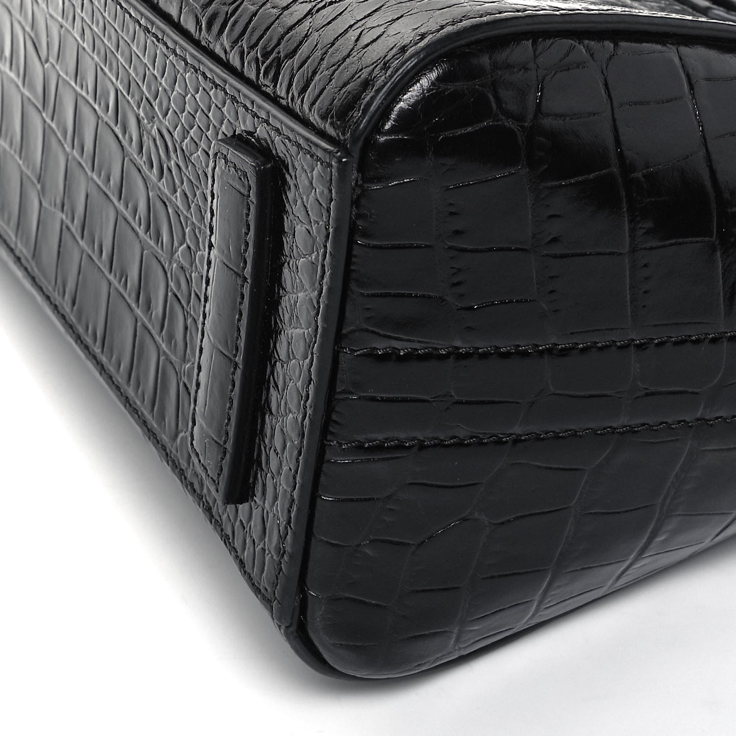 Givenchy Calfskin Crocodile Embossed Mini Antigona Black 8 of 8