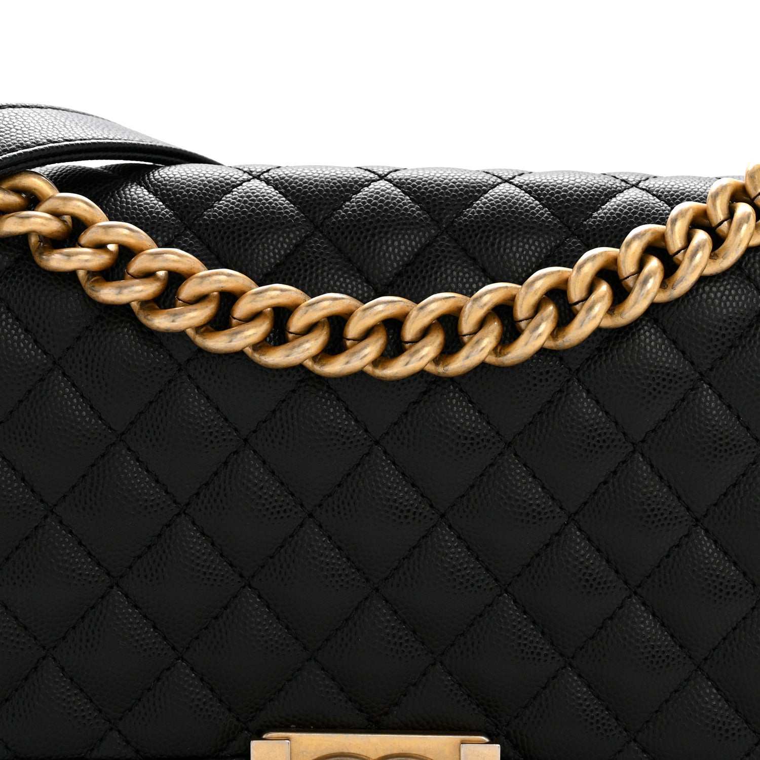 Chanel Caviar Quilted Medium Boy Flap Black 7 of 11