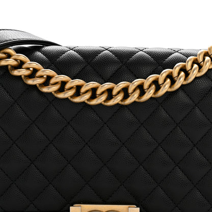 Chanel Caviar Quilted Medium Boy Flap Black 7 of 11