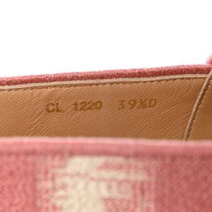 Christian Dior Cotton D-Stripes Embroidered Granville 15mm Espadrilles 39.5 Deep Nude 6 of 9