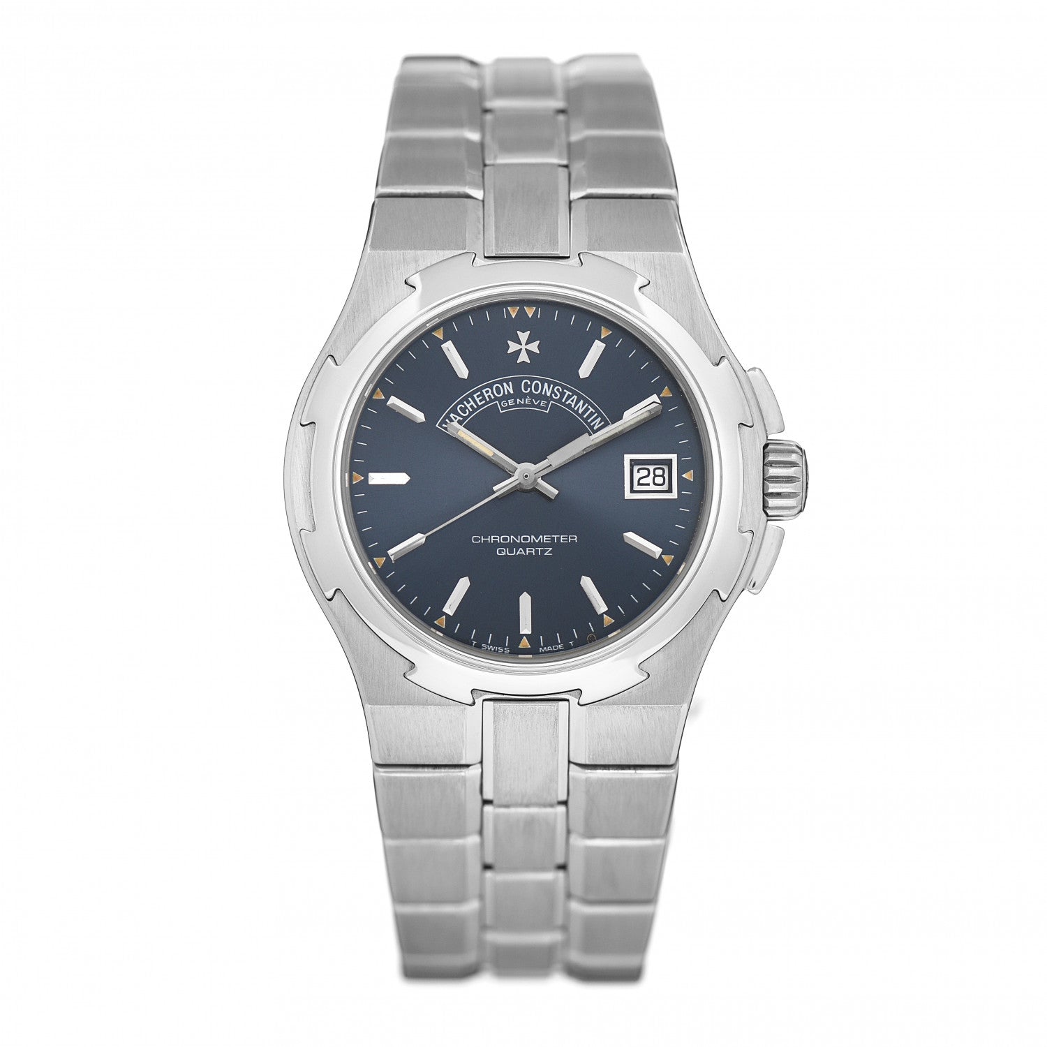 Vacheron Constantin Stainless Steel 35mm Overseas Quartz Watch Blue 72050 1 of 4