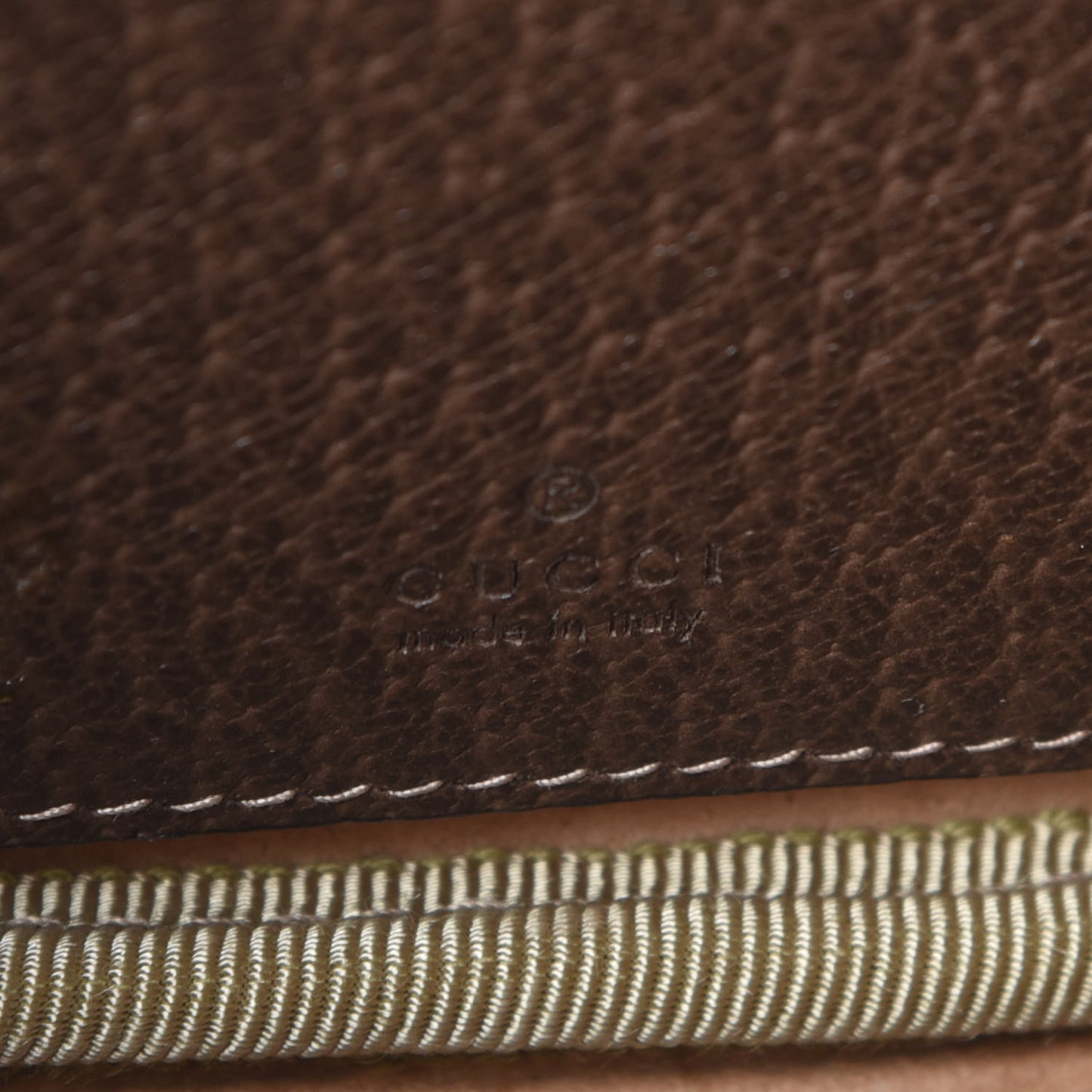 GG Supreme Monogram Ophidia Belted iPhone Case 85 34 Dark Brown