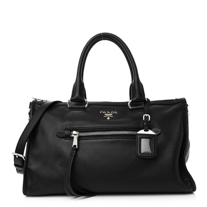 Prada Vitello Phenix Shopping Satchel Black 1 of 10