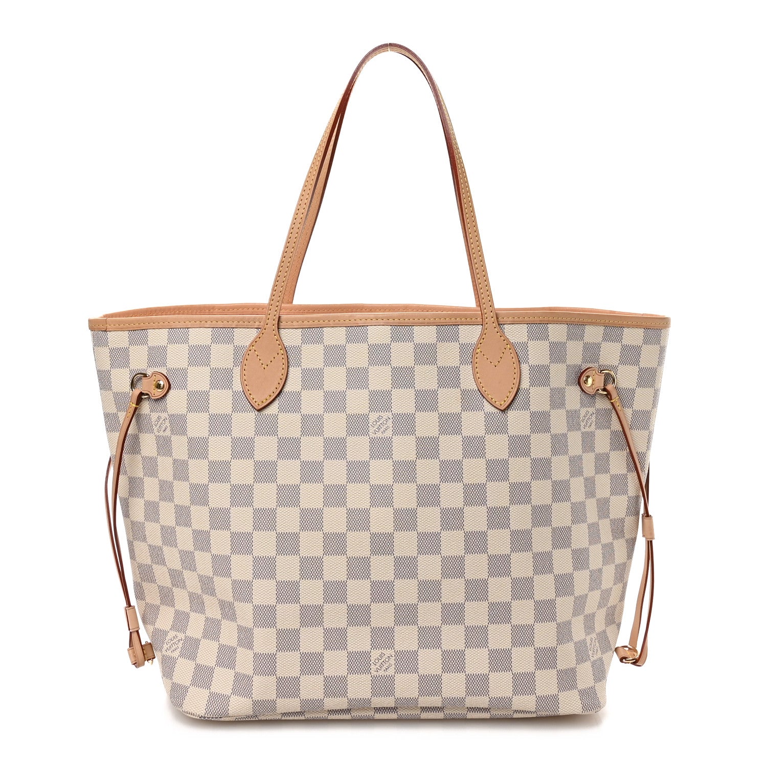 Louis Vuitton Damier Azur Neo Neverfull MM Rose Ballerine 1 of 10