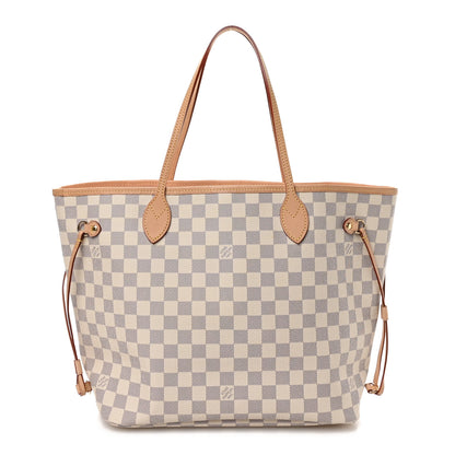 Louis Vuitton Damier Azur Neo Neverfull MM Rose Ballerine 1 of 10